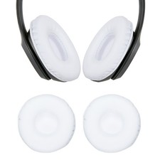 2pcs Ear Pads Replacement Cushions 2.8 Inch Headphone Ear Covers White