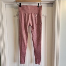 Gymshark Vital Seamless 2.0 High Rise Leggings Pink/Coral Marl Women  s XS 