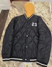 Fashionnova Kids quilted Jacket Black and brown lightweight Size 14/16