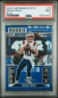 2024 Contenders Optic Drake Maye Rookie Ticket Blue Prizm /99 PSA 9 (RC, MATCH)
