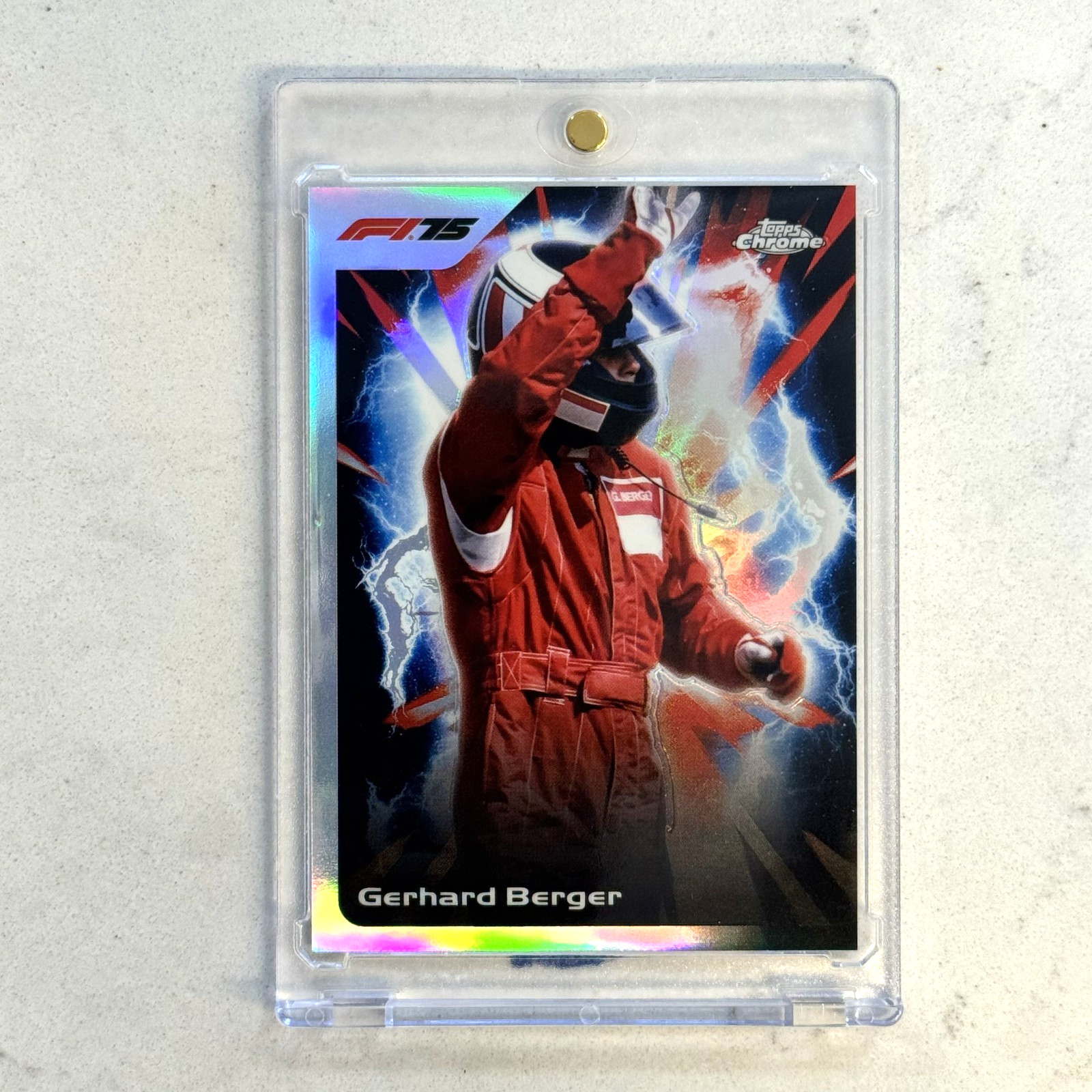 2025 Topps Chrome Formula 1 F1 Gerhard Berger Ultrasonic Case Hit SSP