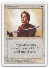 Righteousness (LP) Unlimited Edition 2ED Magic MTG