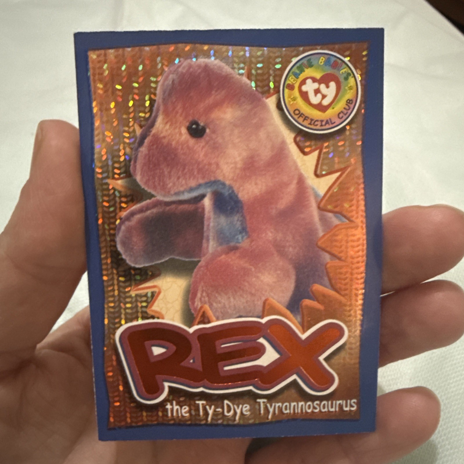 Ty Beanie Babies Wild Card 1999 #259 Rex The Tie-Dye Tyrannosaurus 