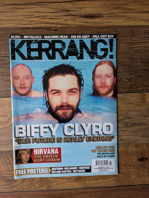 Kerrang! 1235 Biffy Clyro, AC/DC, Nirvana, Metallica, Machine Head, 5 Posters
