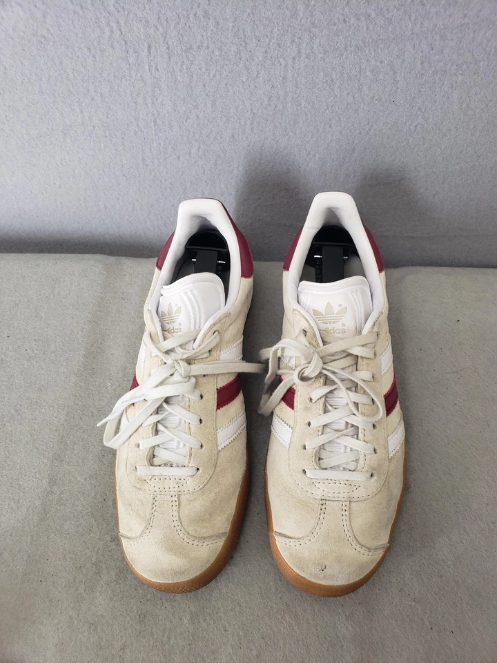 Adidas Gazelle Niños Tenis 6 Crema Gamuza Con Cordones Cómodos Zapatos Clásicos Foto 3 de 4