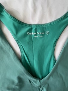 Outdoor Voices XXL Green Tennis Dress with Built-in Shorts 63% Nylon 37% Spandex