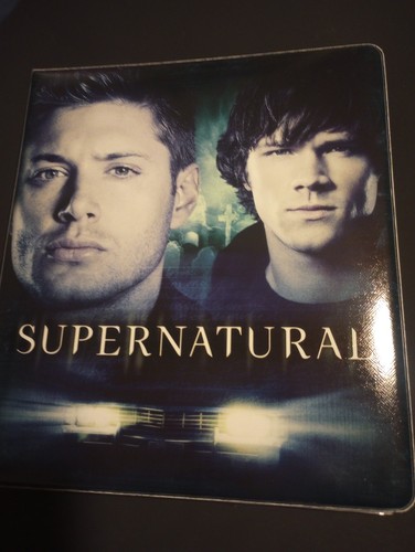 SUPERNATURAL INKWORKS SEASON 2 PADDED BINDER W/DEALER SHEET, COMPLETE CARD SET