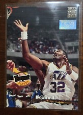 Karl Malone 1994-95 Topps Stadium Club 1st Day Issue #186, NM-MT.