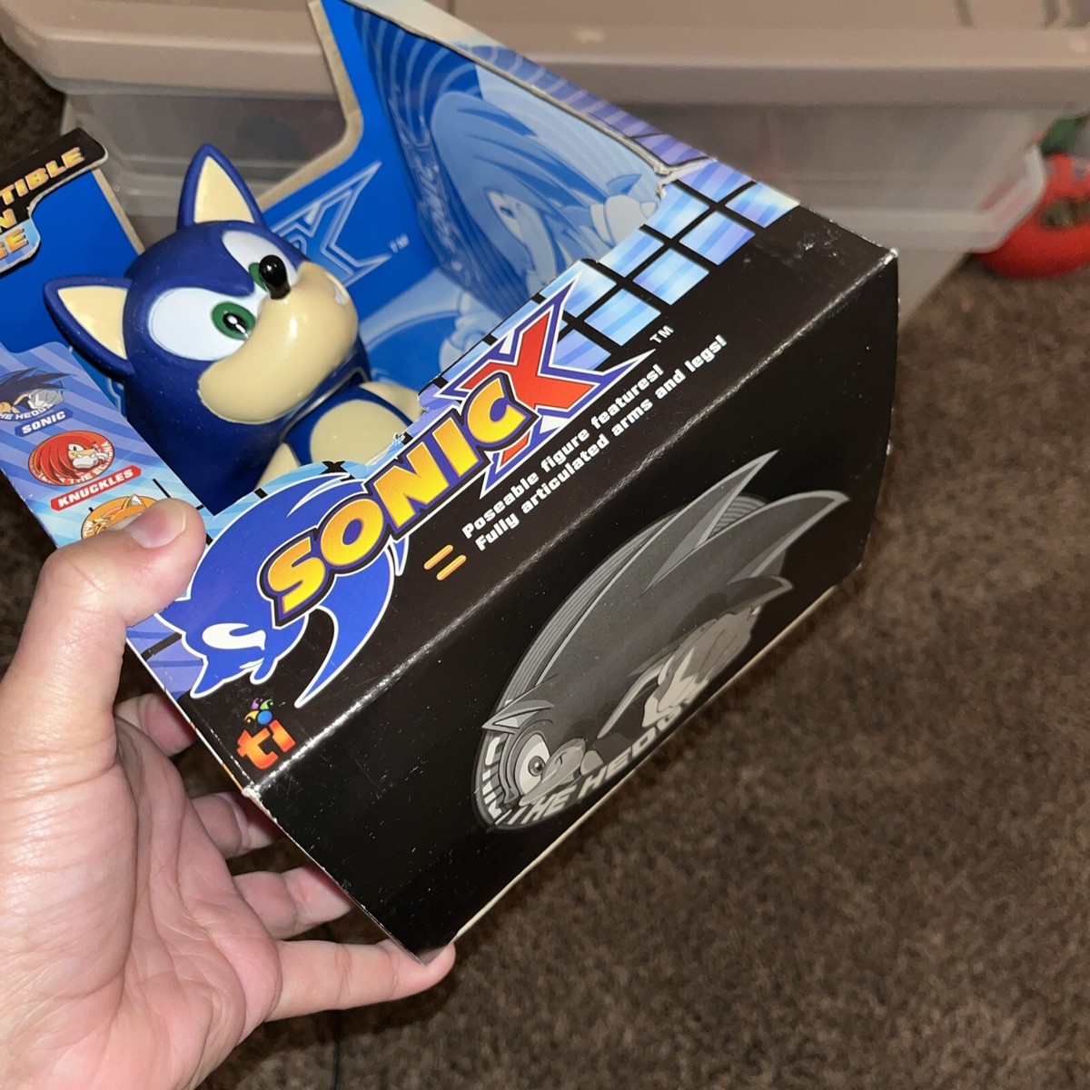 Sonic X The Hedgehog Action Figure Factory Sealed New 9” Toy