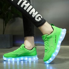 LED Leuchtende Glow Schuhe Bunte Rutschfeste Sneaker Turnschuhe Blinkschuhe