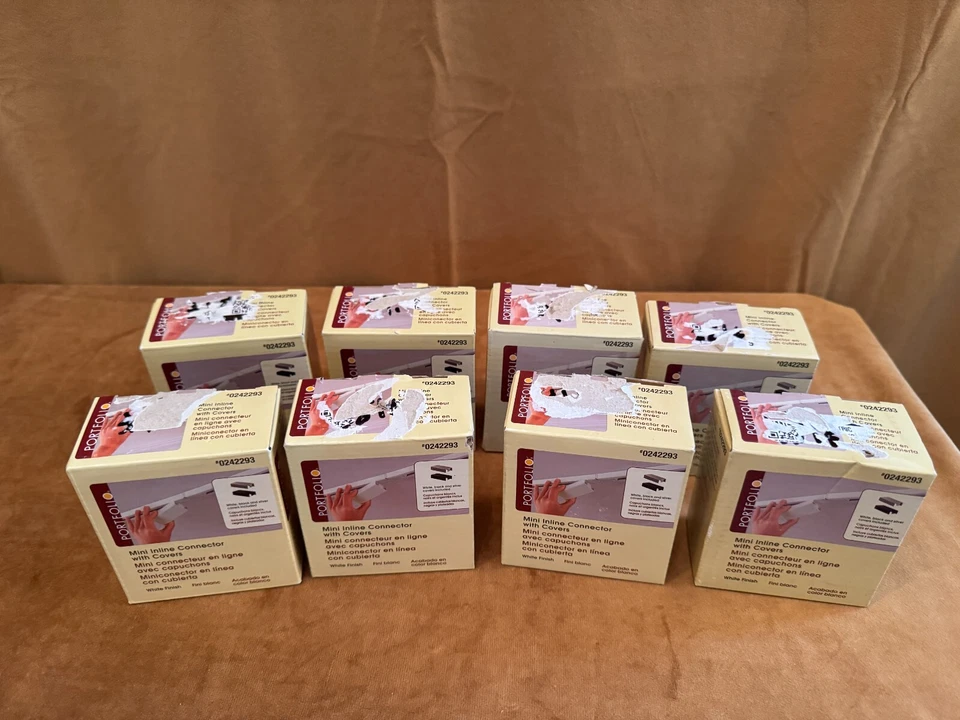 Lote de 8 Mini Conectores en Línea Portafolio 3 Cubiertas 0242293 Blanco Negro Plata Foto 4 de 4