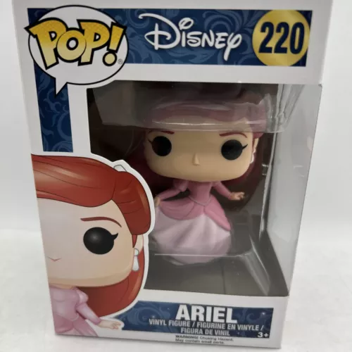 Pop ARIEL- Little Mermaid #220 FUNKO POP Box Vinyl DC Pink Dress Dancing