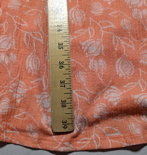 LANE BRYANT Women 22/24 Peach Floral Surplice Neck Lena Fit & Flare Dress NEW - Picture 10 of 18