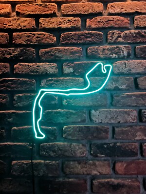 Neon Led Monaco F1 Rennstrecke 40cm Formel 1, F1 Geschenk, Neon F1 Strecke