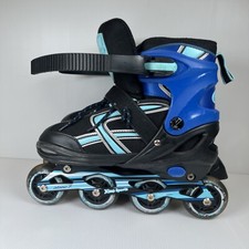 Xino Sports Inline Skates Unisex Adjustable Roller Blades Size 5-8Y Light Up
