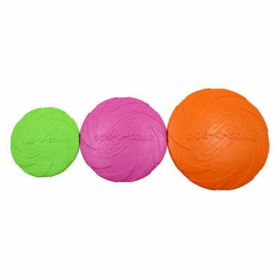 Small Puppy Flyer Flexible Soft Catch Rubber Frisbee Durable Dog Toy