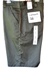 CARHARTT Men's B359 Basic Twill Utility Work Short Moss Green Waist 44 NWT