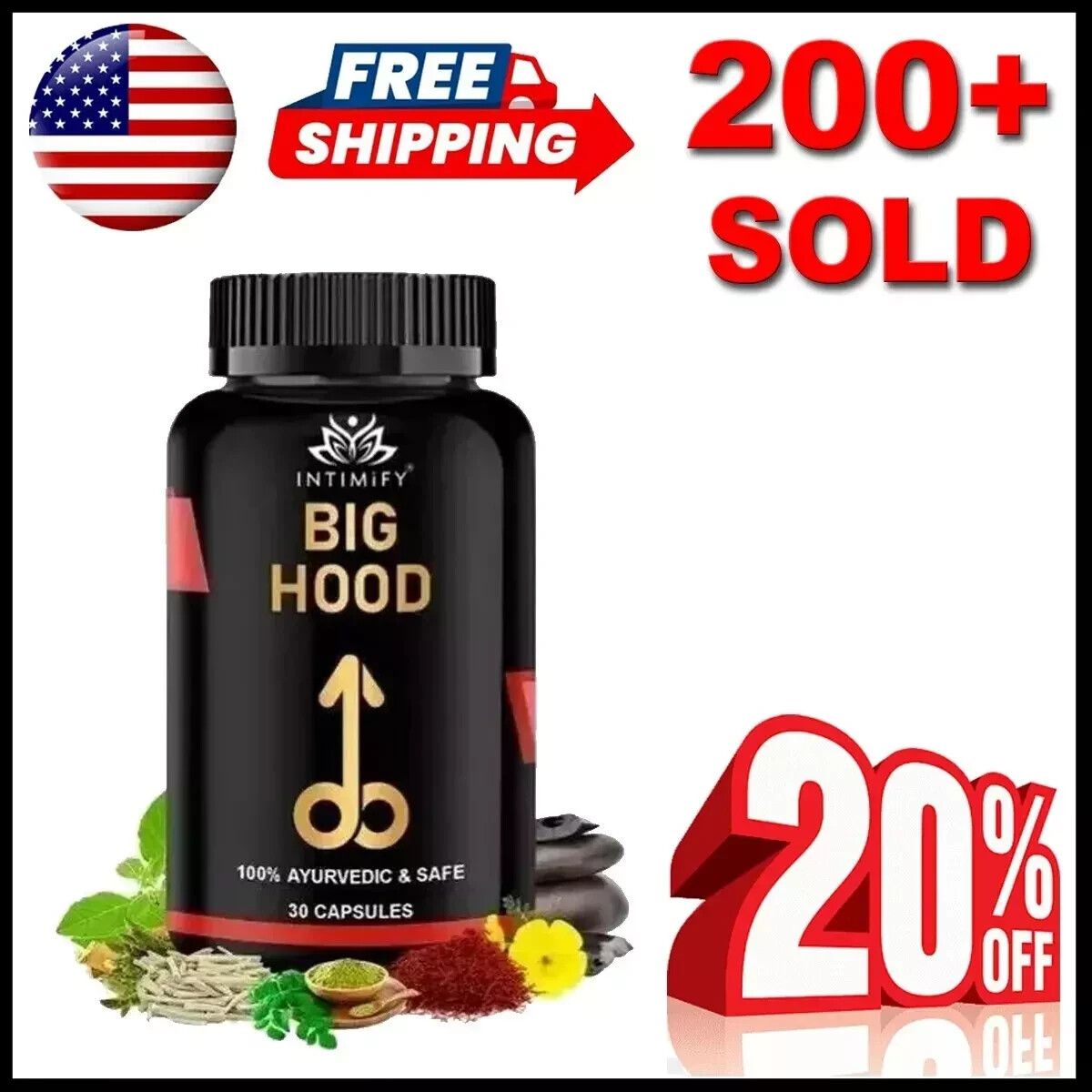 XXXL Penis Enlargement Capsules – 12+ Inch Growth Fast Results 30 Caps