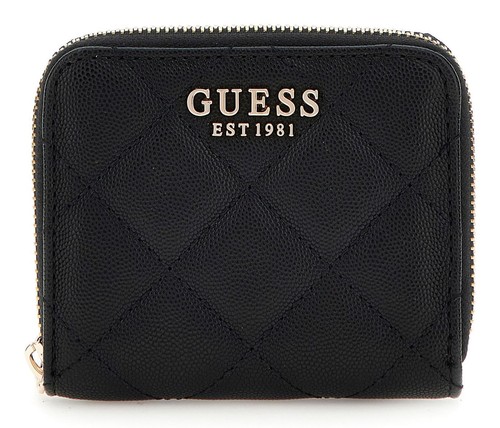 Porte-monnaie L.CREDI Poema Zip Around - Noir - 100% PU - Avec Compartiments Cartes Et Protection RFID - Femme