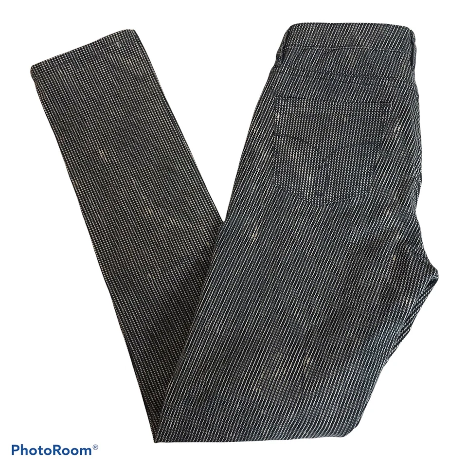 Pantalones CALVIN KLEIN para mujer 27/4 Ultimate ajustados con patrón de rayas de algodón elástico Foto 3 de 4