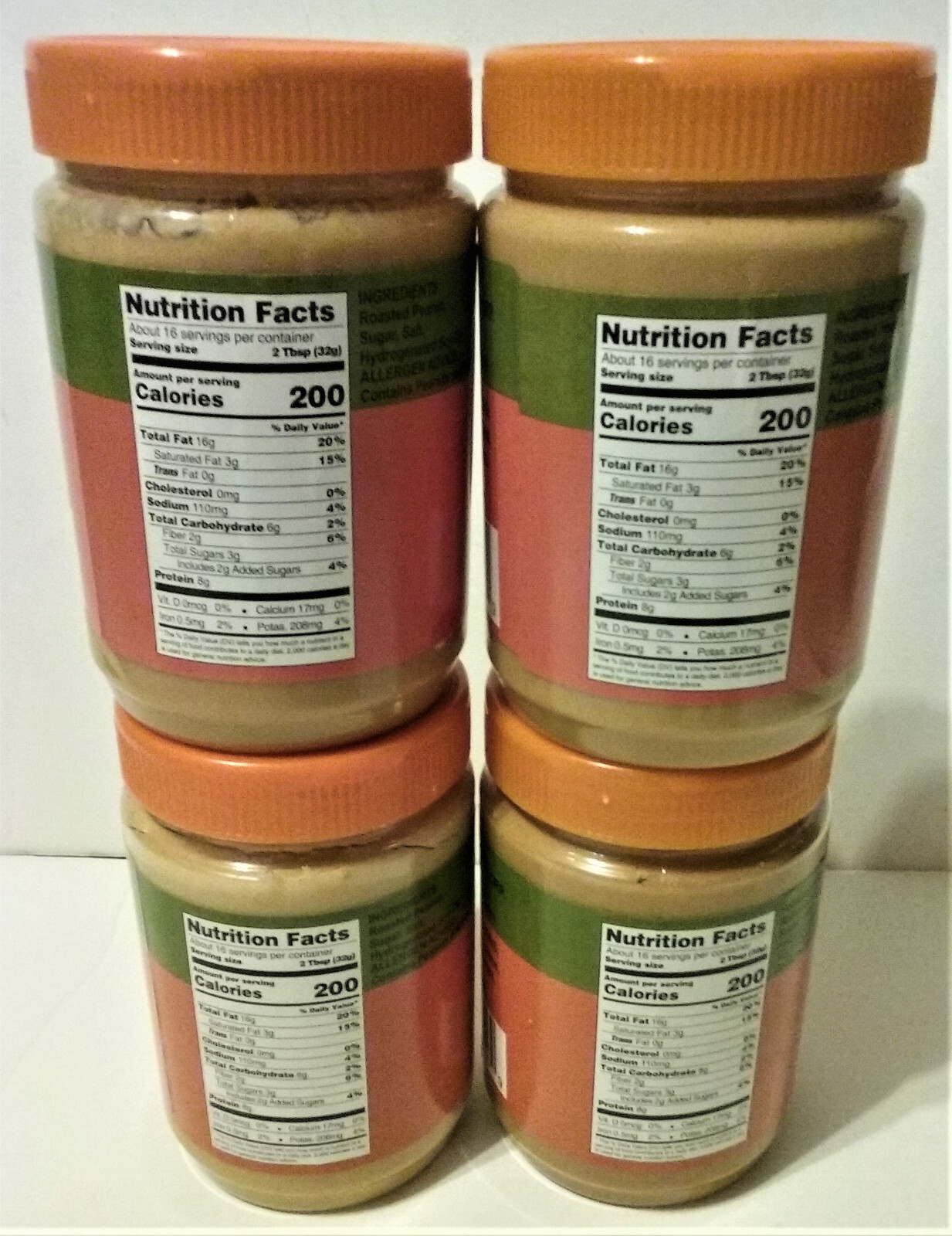 Duchess Smooth Peanut Butter, 18 oz jars, 4 pack of 18oz jars , BB 10