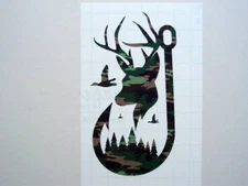 Hunting Decal, Fishing, Duck, Deer Head Sticker Decal, Hunting Sticker
