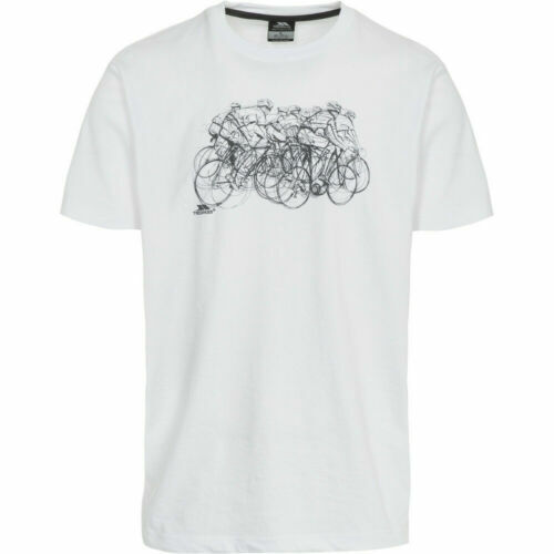 Trespass T-shirt Uomo Danub – Maniche Corte, Asciugatura Rapida, Tecnologia DuoSkin, Stampa Sul Petto, Girocollo