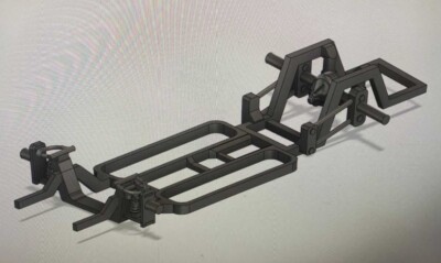 1/25 1/24 Scale 3d Resin Lowered Truck Frame