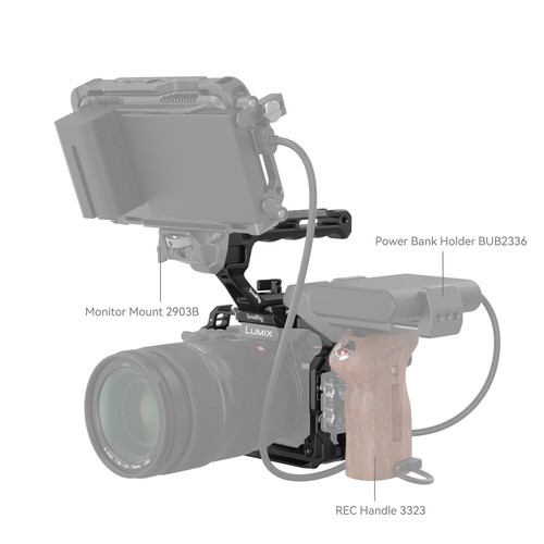 Kit de jaula para cámara SmallRig S5 II + mango superior para Panasonic Lumix G9 II/S5 IIX-4143 - Imagen 11 de 11