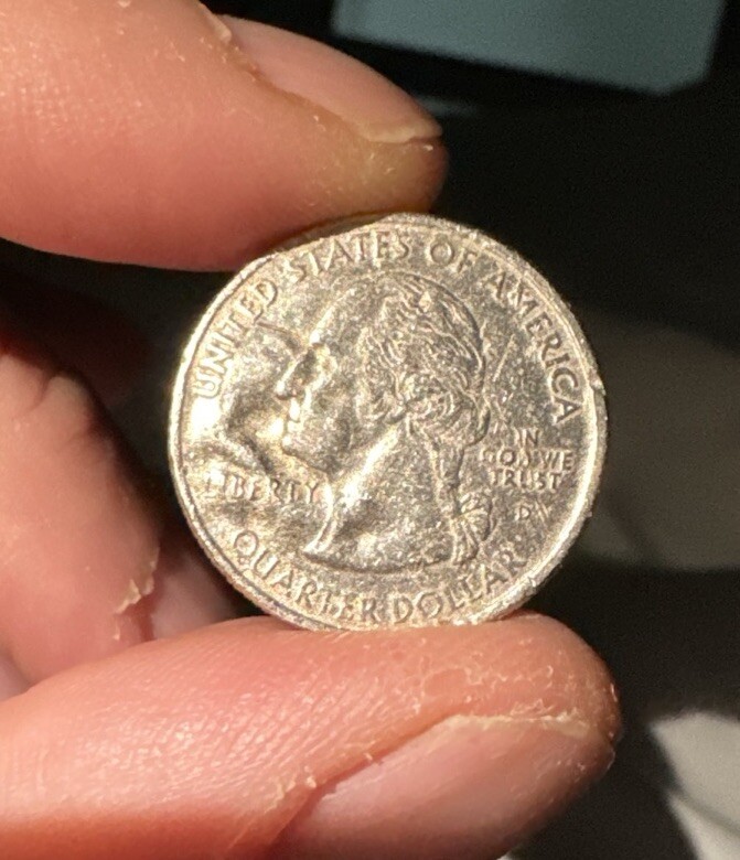 RARE ERRORS 2008 Washington Quarter New Mexico rippling