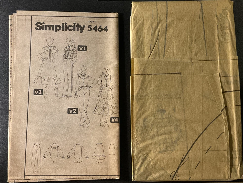5464 UNCUT ‘Simplicity’ SEWING Pattern - ‘Teens Pants, Skirt, Shirt & Vest’ - Image 3 of 3