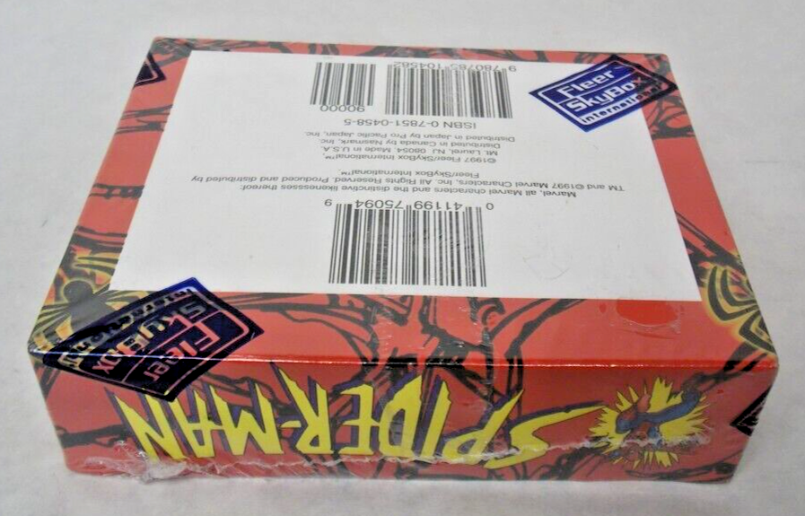 Spiderman Marvel Fleer SkyBox International 1997 18 Packs