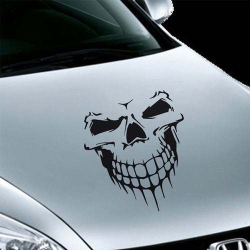 2X Aufkleber Totenkopf 53 cm x 59 cm Skull Dekor Auto Skelett Auto Sticker DE - Bild 8 von 22