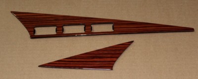 FÜR MERCEDES W123 Coupe Holz Innenraum Armaturenbrett Rand Set Von 4