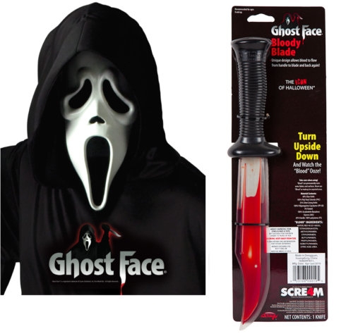 Scream Mask Knife Dagger Halloween Fancy Dress Costume Masks & Accessories - Picture 11 of 20