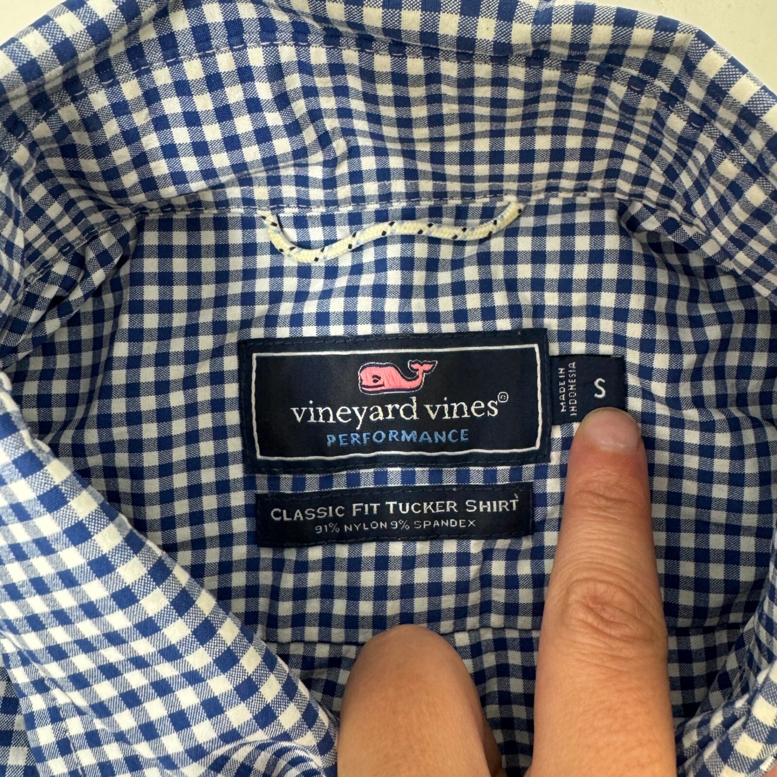 Vineyard Vines Performance Button Down Shirt Blue… - image 4