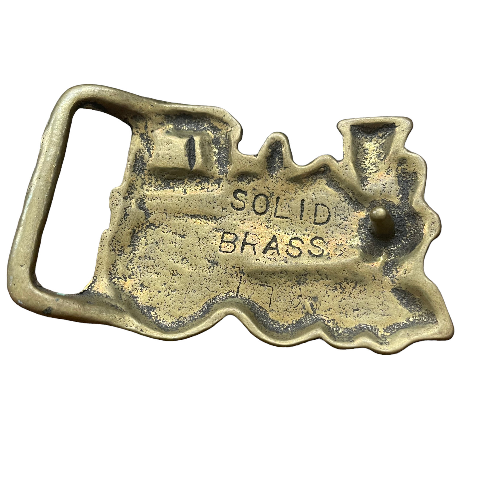Train Engine Steam Locomotive Solid Brass Cutout … - image 3