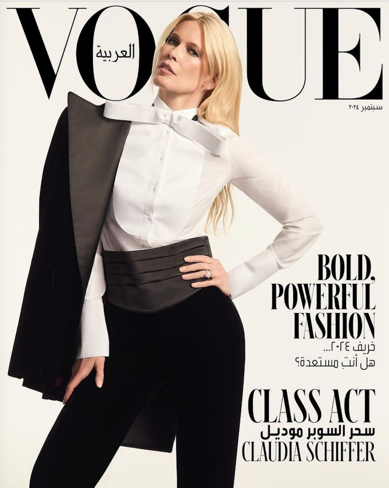 CLAUDIA SCHIFFER Michele Lamy VOGUE Magazine Arabia September 2024