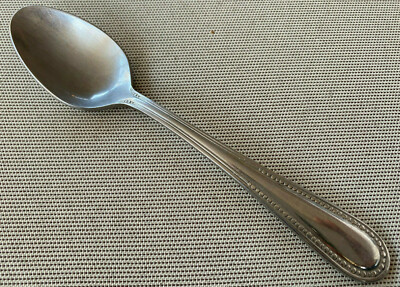 Alberta Oneida Silver 18/10 1 Teaspoon Tea Spoon Small Beads Beaded 227332