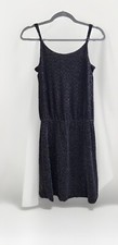 ONLY Size Medium Dress Spaghetti Straps Black Gilter Vtg