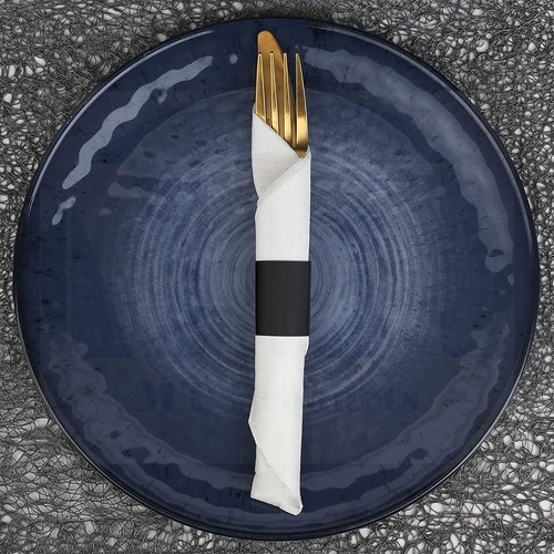 MT Products Black Paper Napkin Bands Self Adhesive - Pack of 7500 - 第 3/7 張圖片