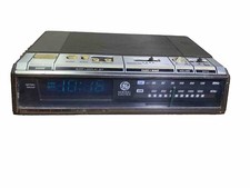 VTG ALARM Clock AM FM Radio GE BLUE Flourescent Light 7-4646