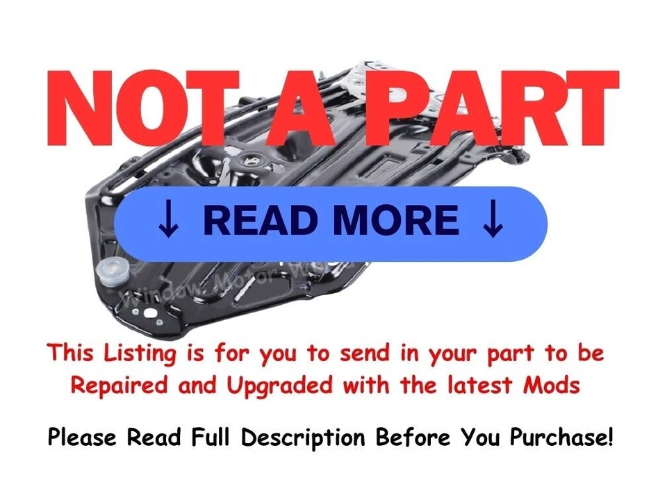 1997 - 2015 Jaguar XK, XK8, XKR Convertible Window Regulator R. Rear Rebuild SVC - Image 2 of 4