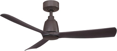 Kute 52'' Indoor/Outdoor Ceiling Fan - Dark Walnut Blades & Bronze Finish