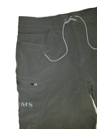 SIMMS Fishing Board Shorts GRAY Outdoor Performance Hiking Swim Mens NEW 32 - Picture 2 of 9