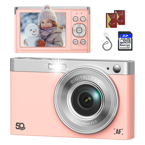 Compact Digital Camera with 32G Card, 50MP 1080P Digital Camera Cheap 16x Zoom - Picture 16 of 22
