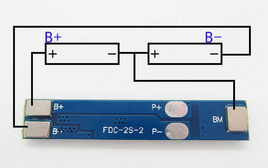 3A 2S BMS PCB Protection Board For 2 Packs 18650 Li-ion Lithium Battery - Foto 3