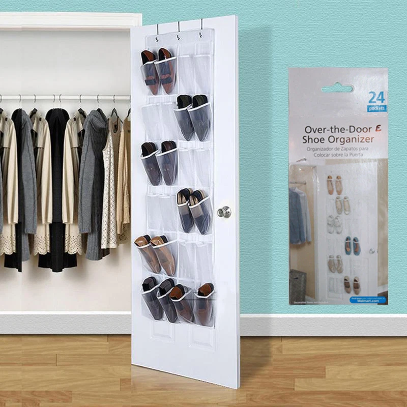 24-Pocket Over the Door Shoe Organizer