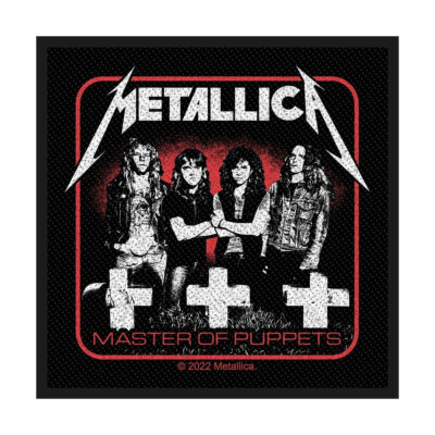 METALLICA PATCH AUFNÄHER # 82 MASTER OF PUPPETS BANDPIC 10x9cm FLICKEN ABZEICHEN