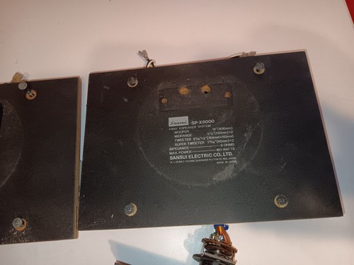 Par de sistemas de altavoces Sansui SP-X8000 4 vías 6 de colección solo red cruzada. - Imagen 13 de 16